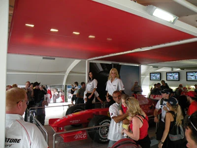 Zeltkonstruktion Formel1-Stand Bridgestone 2008