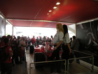 Zeltkonstruktion Formel1-Stand Bridgestone 2008