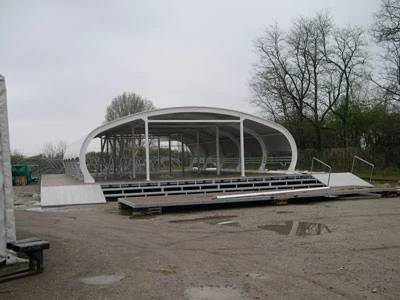 Zeltkonstruktion Formel1-Stand Bridgestone 2008