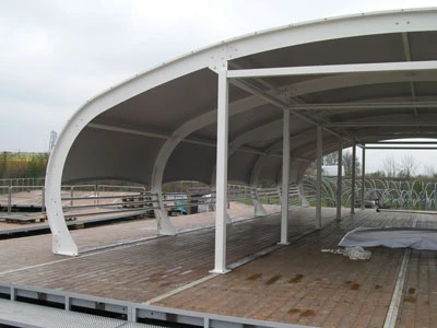 Zeltkonstruktion Formel1-Stand Bridgestone 2008
